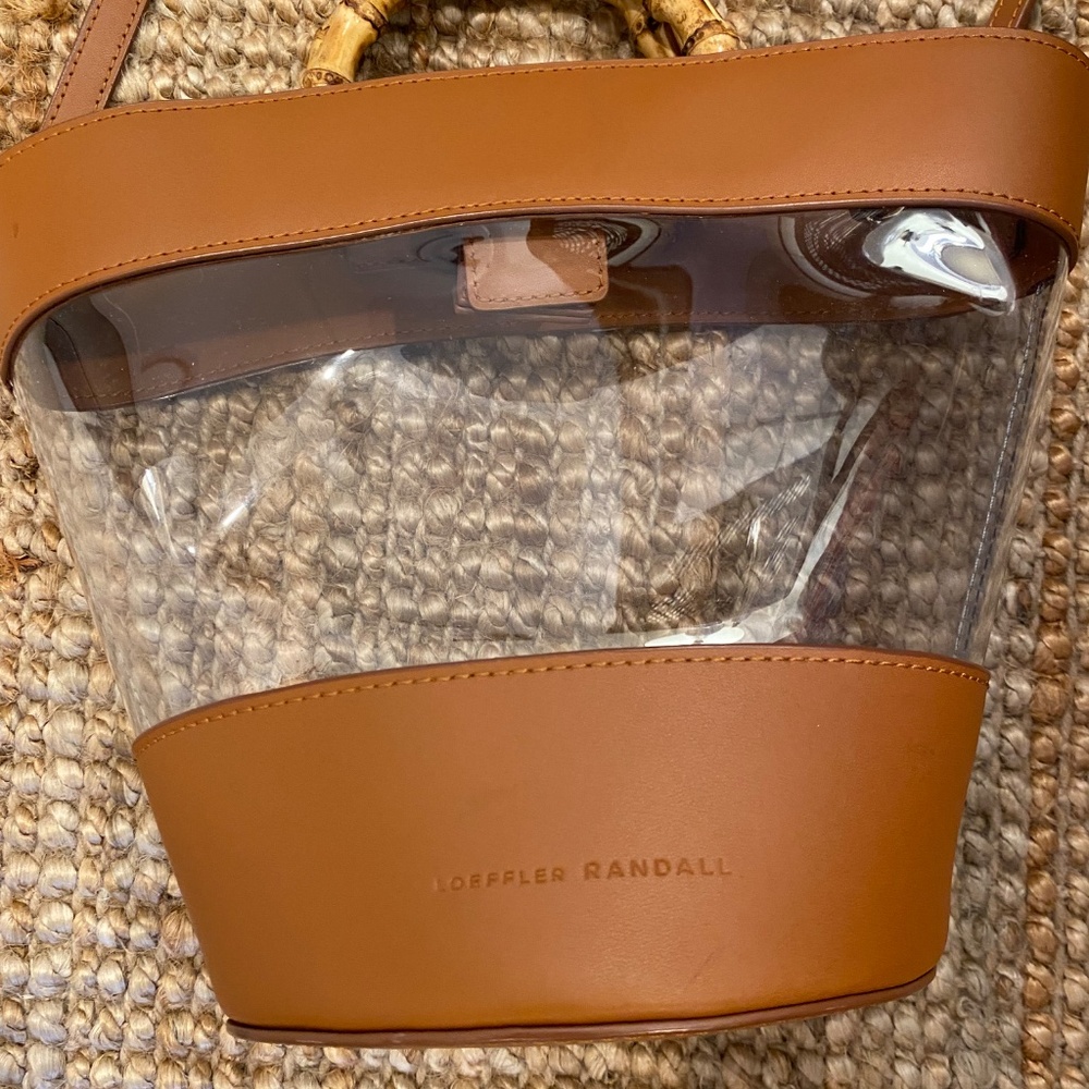 LOEFFLER RANDALL Agnes Fan Tote CLEAR - Picture 3 of 4